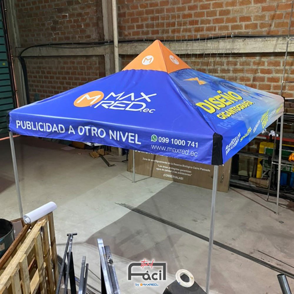 CARPA SUBLIMADA PLEGABLE 3X3 MAXRED