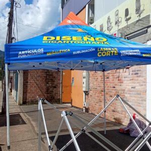 Carpa Plegable Personalizada 3x3 Antifluido – ¡Alta Resistencia y Diseño Premium!
