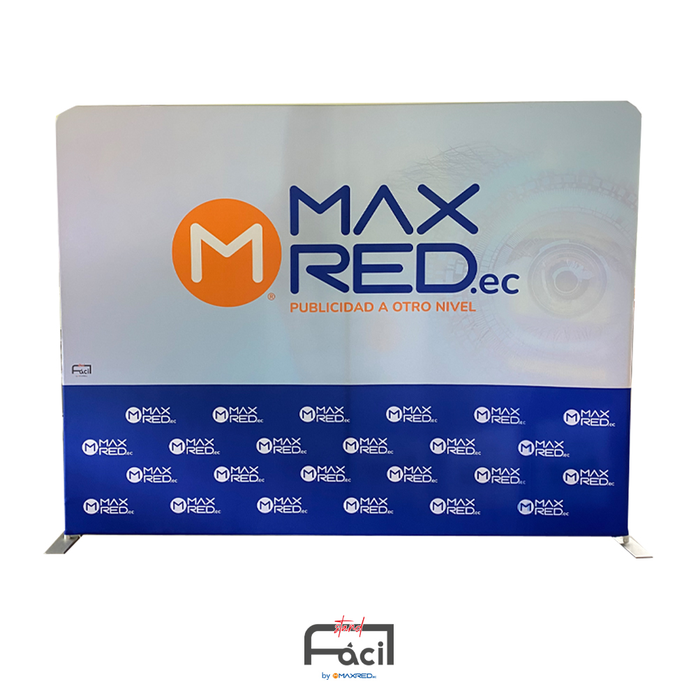 Backing De Tela Doble Cara Para Eventos & Ferias | MAXRED