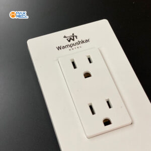 Interruptores con logo en impresión UV