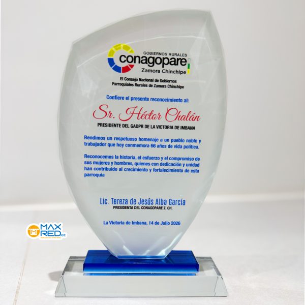 placas de cristal