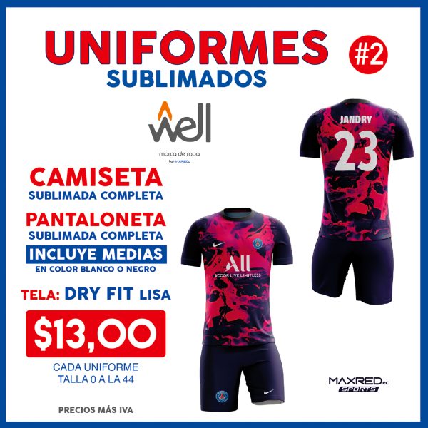 Uniformes Deportivos Sublimados